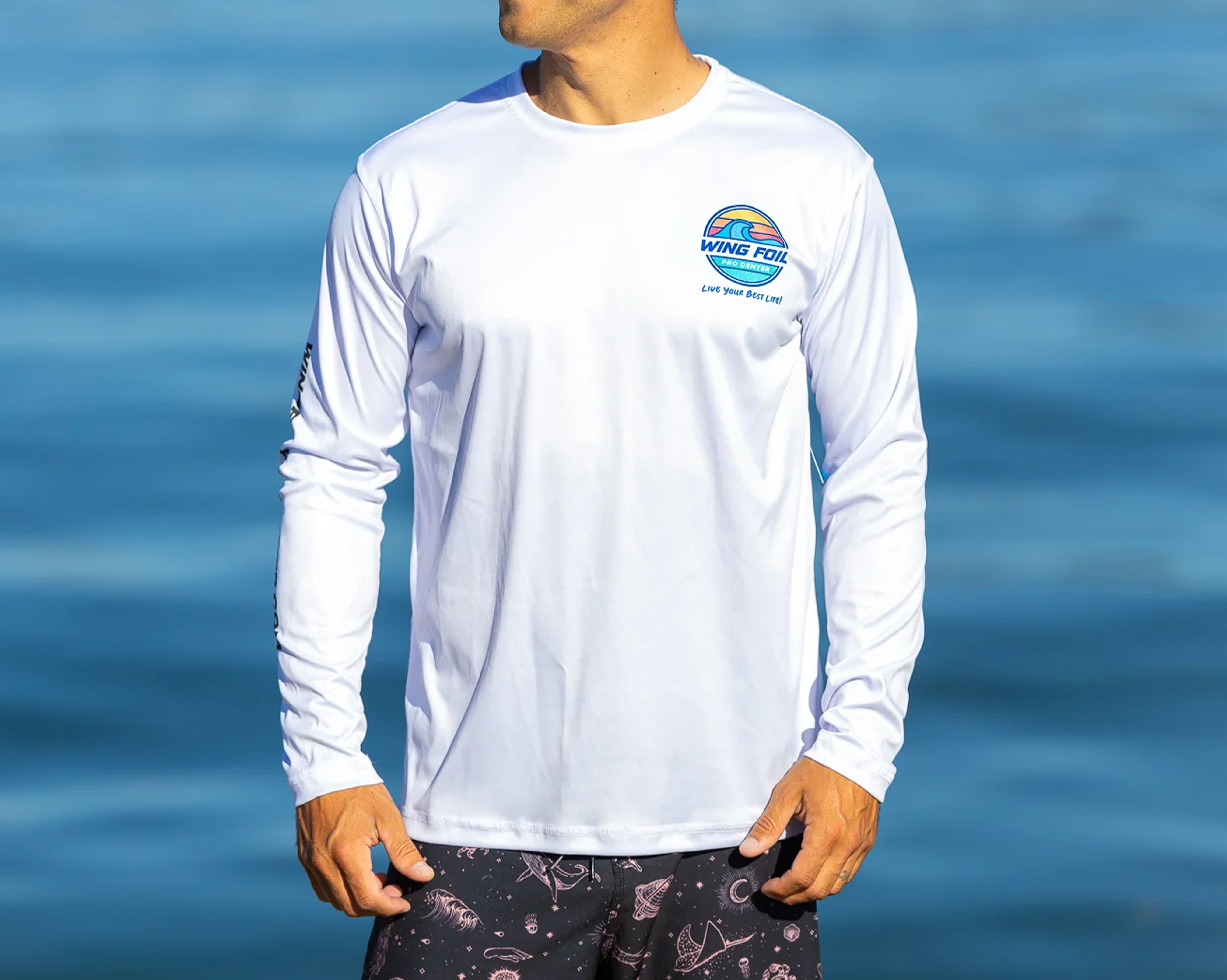 Men's Long Sleeve UV Shirt + Add Your Logo