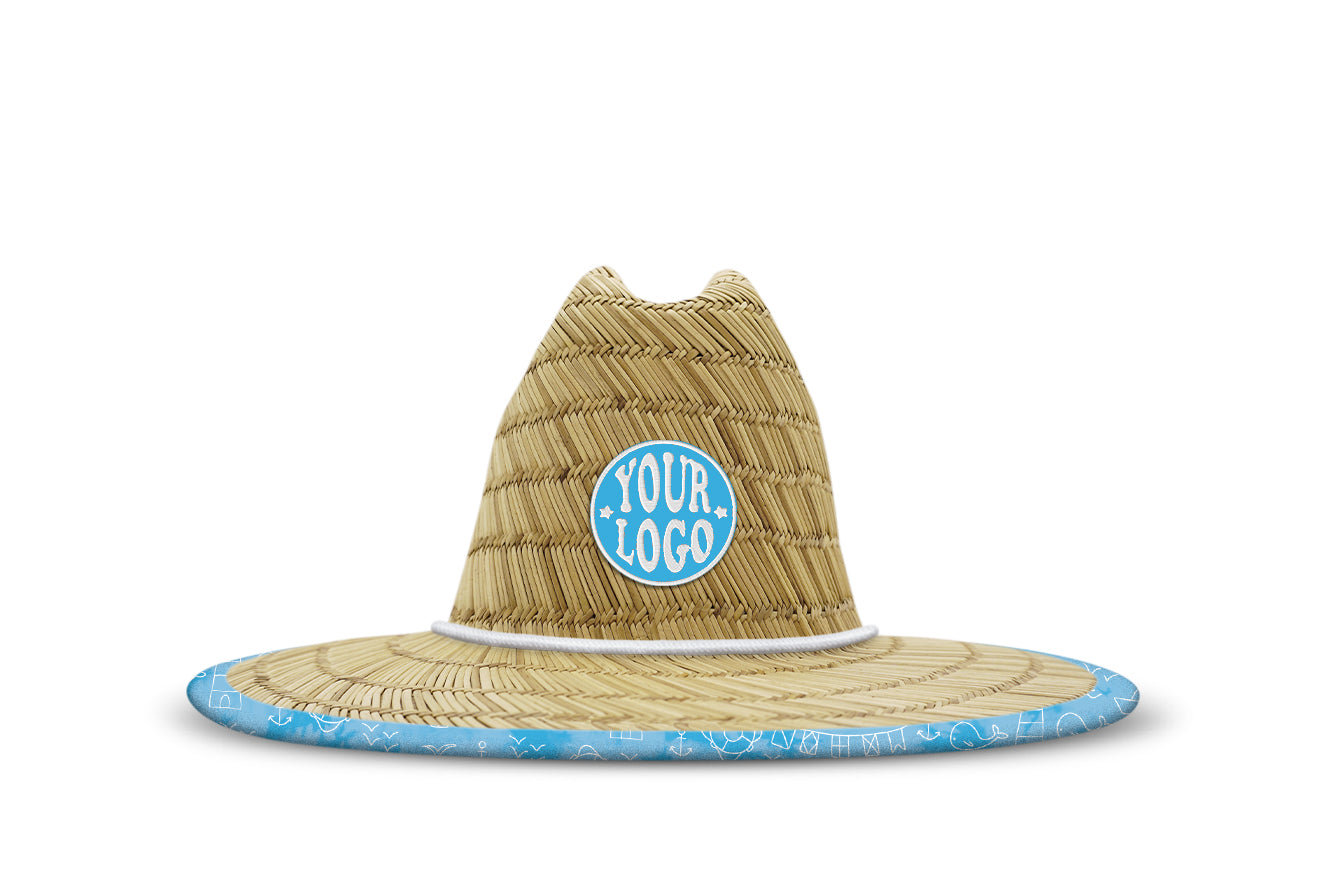 Toddler Fit Custom Straw Hat- Add Your Branding