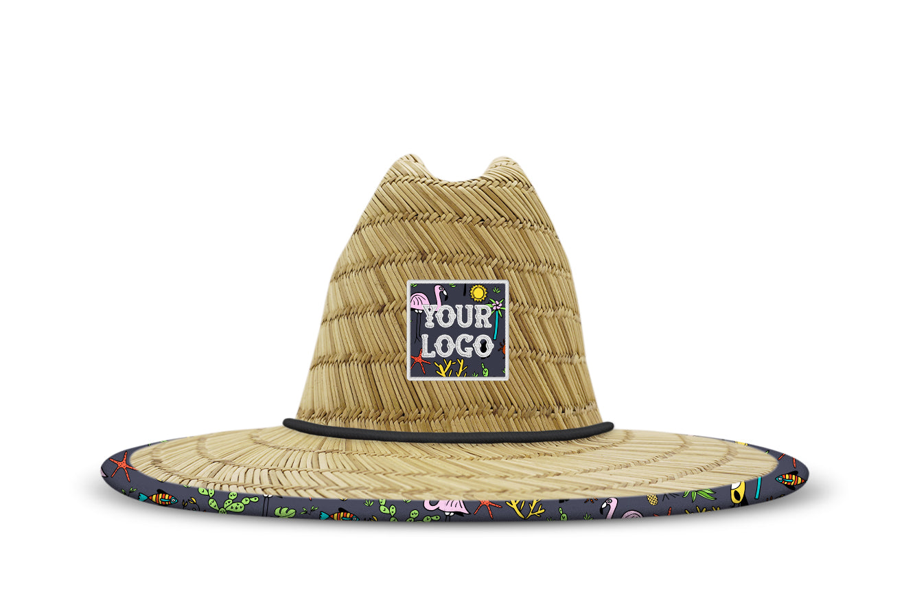Kids Fit Custom Straw Hat- Add Your Branding