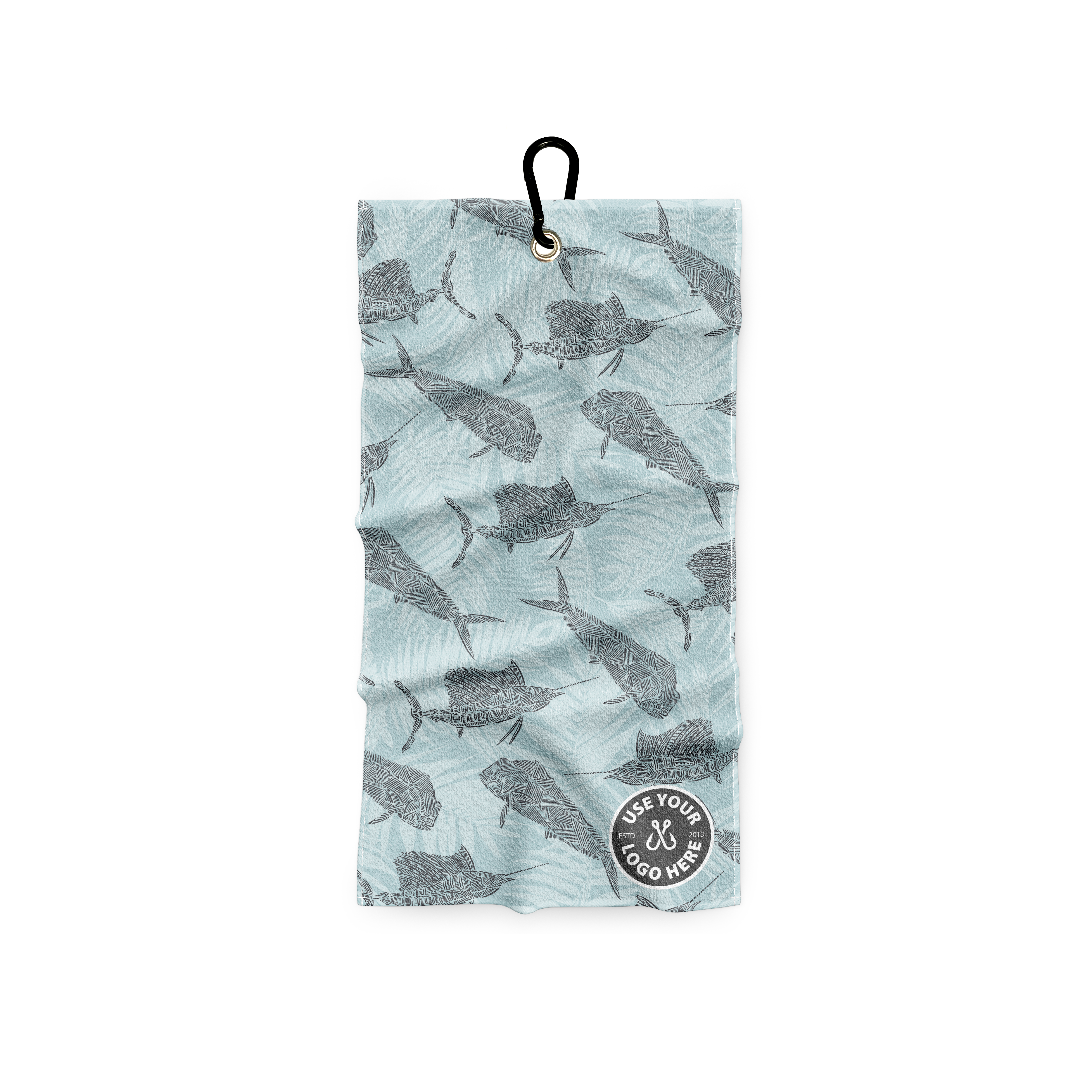 7.5"x15" Custom Fishing / Brewery / Golf Towel - Add Your Logo