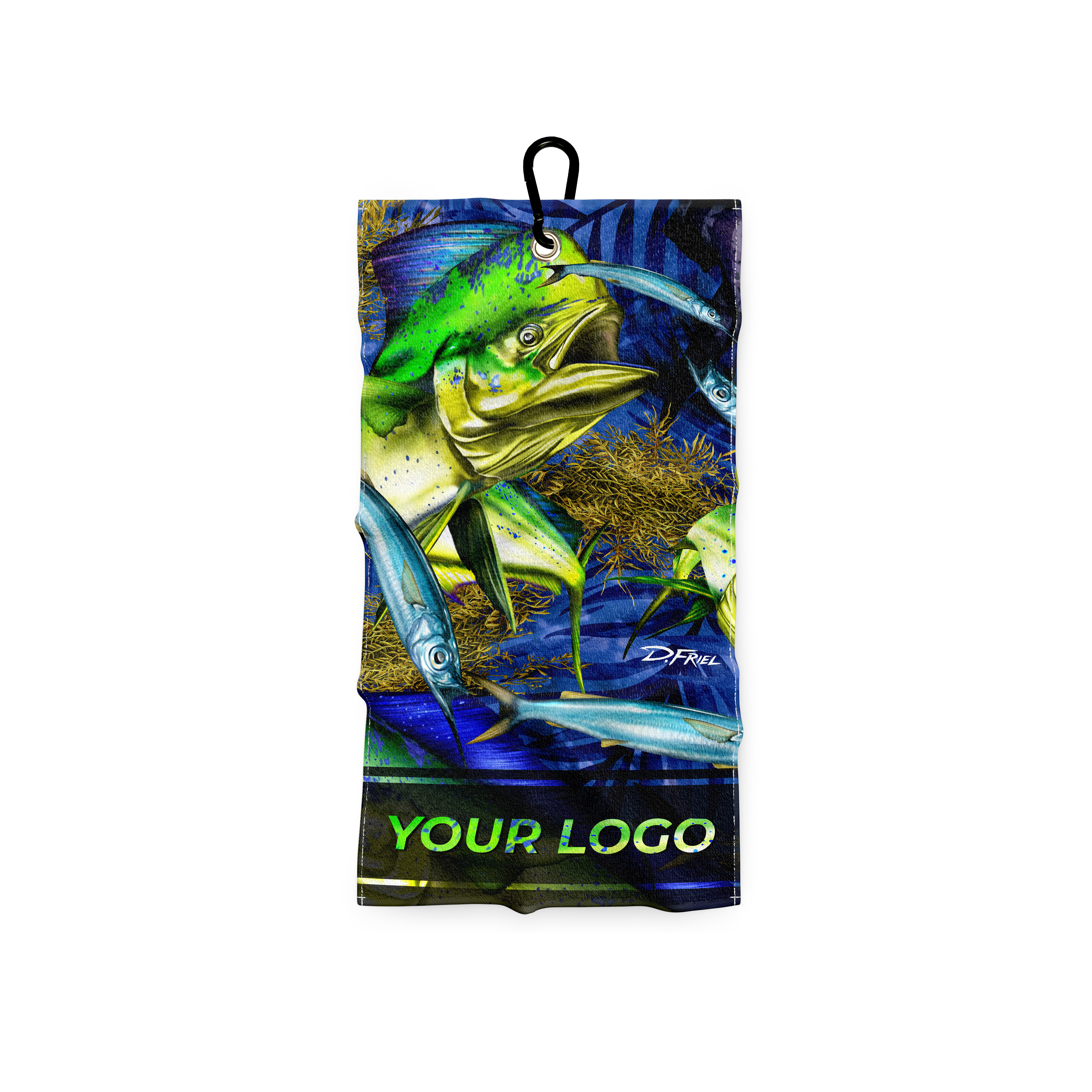 7.5"x15" Custom Fishing / Brewery / Golf Towel - Add Your Logo