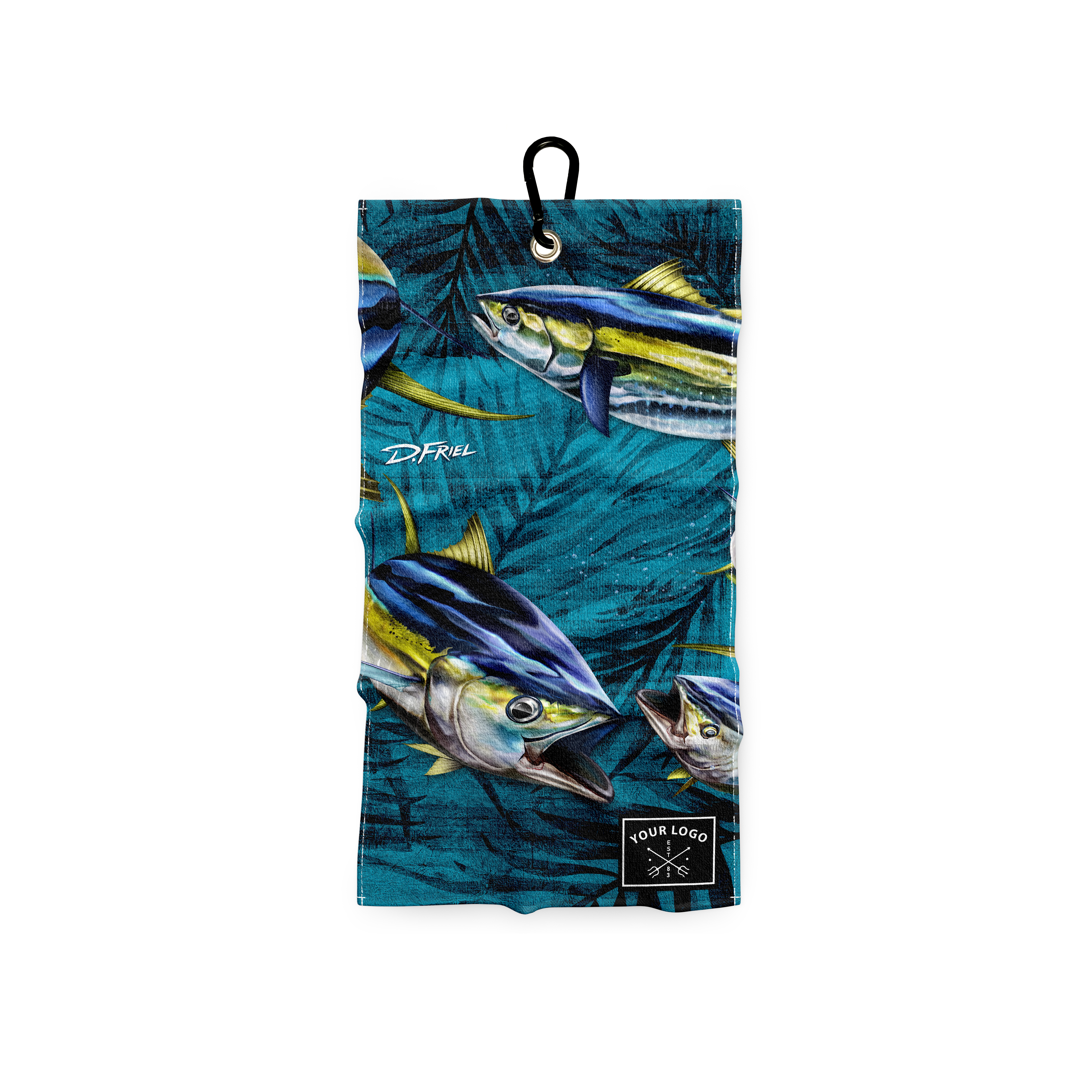 7.5"x15" Custom Fishing / Brewery / Golf Towel - Add Your Logo