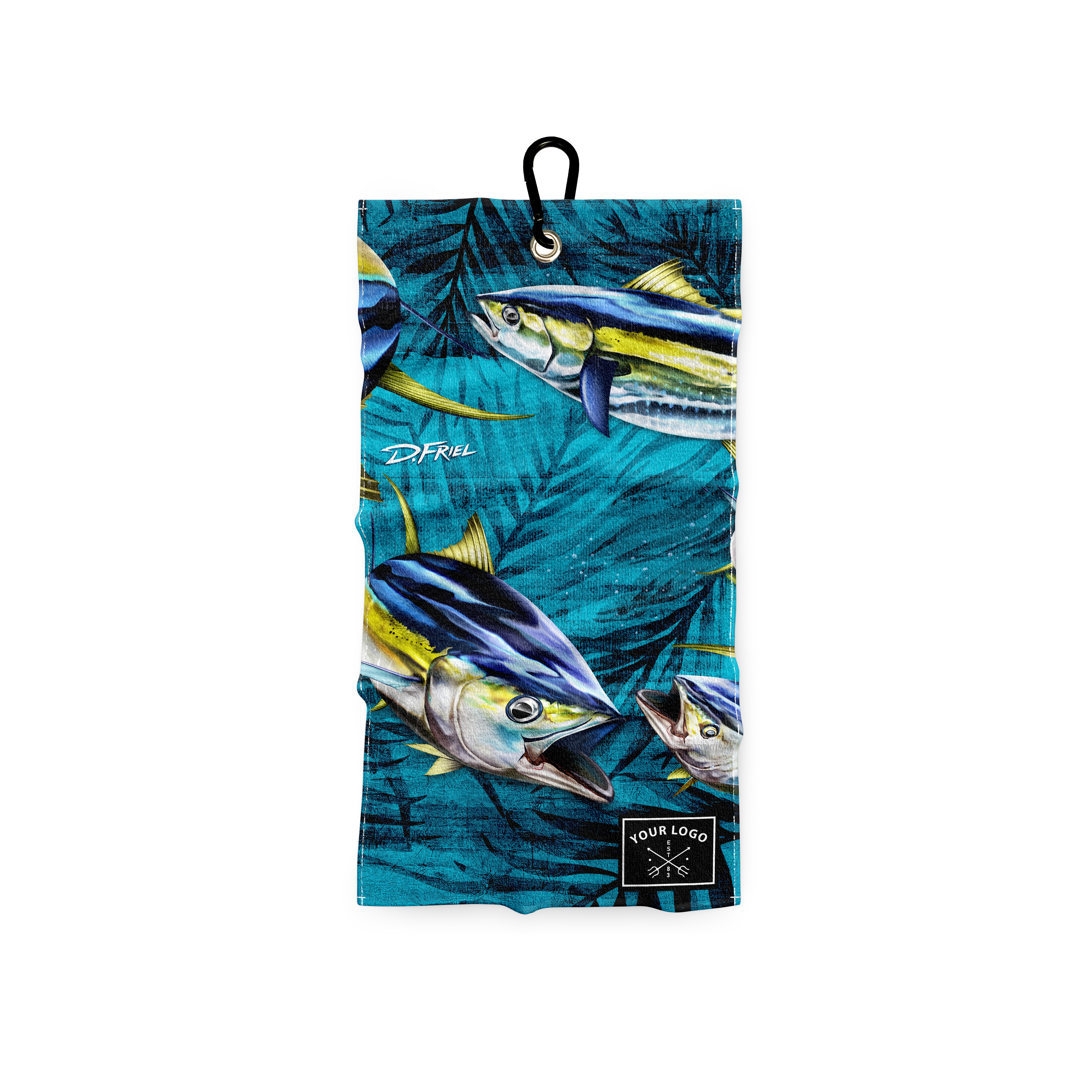 7.5"x15" Custom Fishing / Brewery / Golf Towel - Add Your Logo