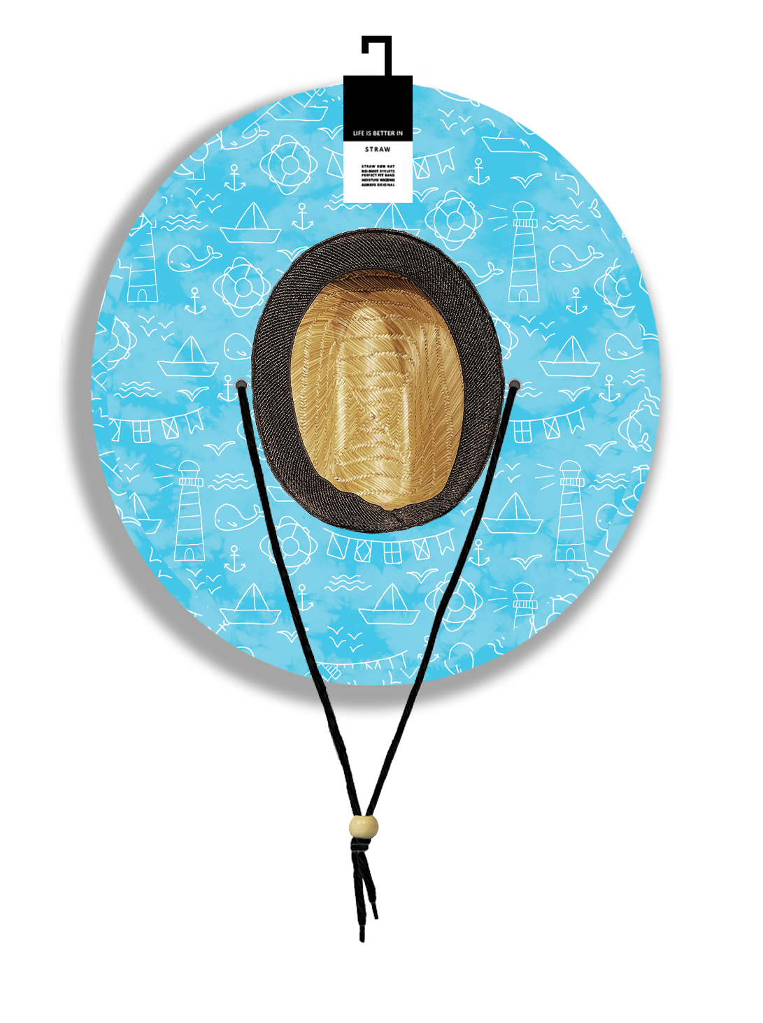 Toddler Fit Custom Straw Hat- Add Your Branding