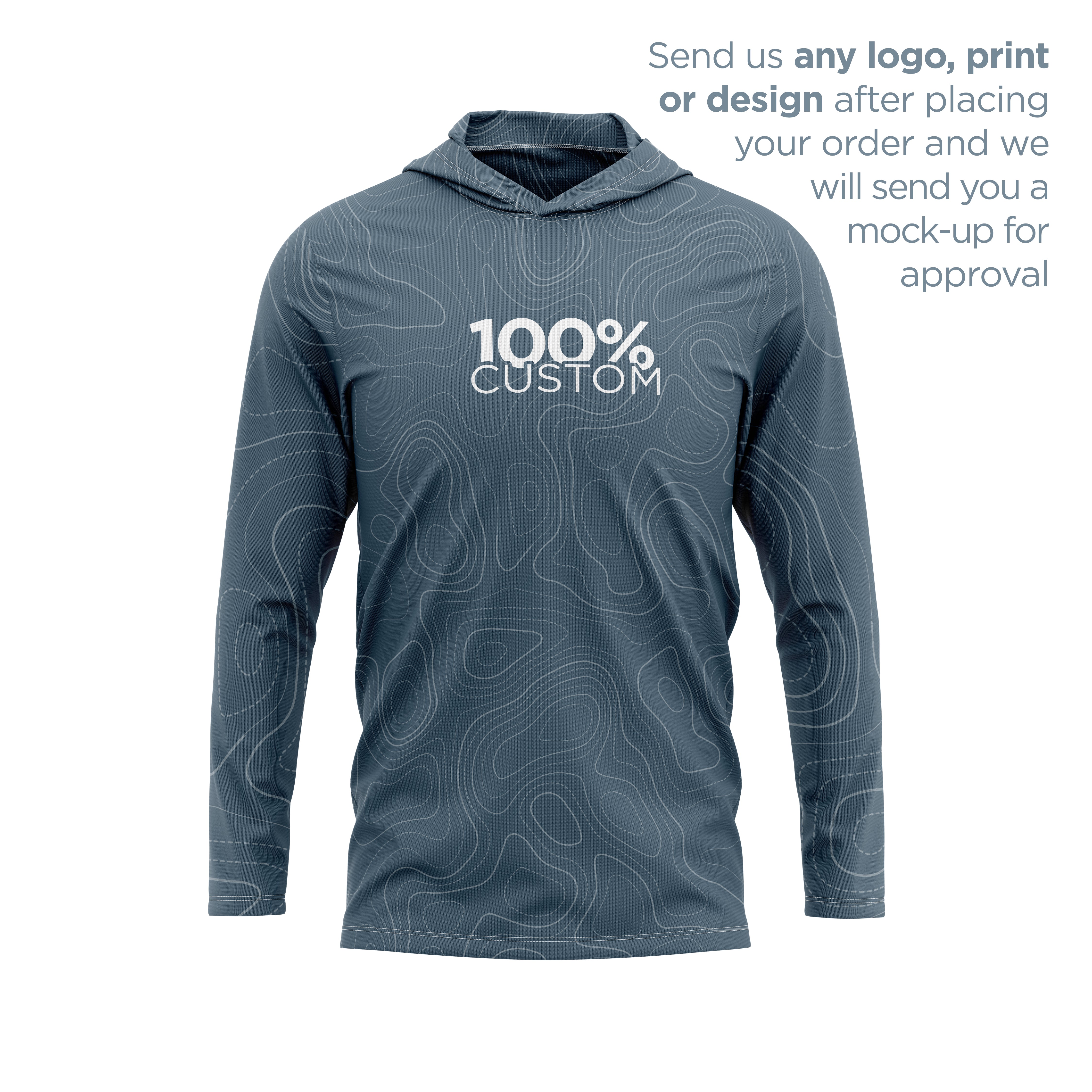 Men's Hooded UV Shirt - 100% Custom