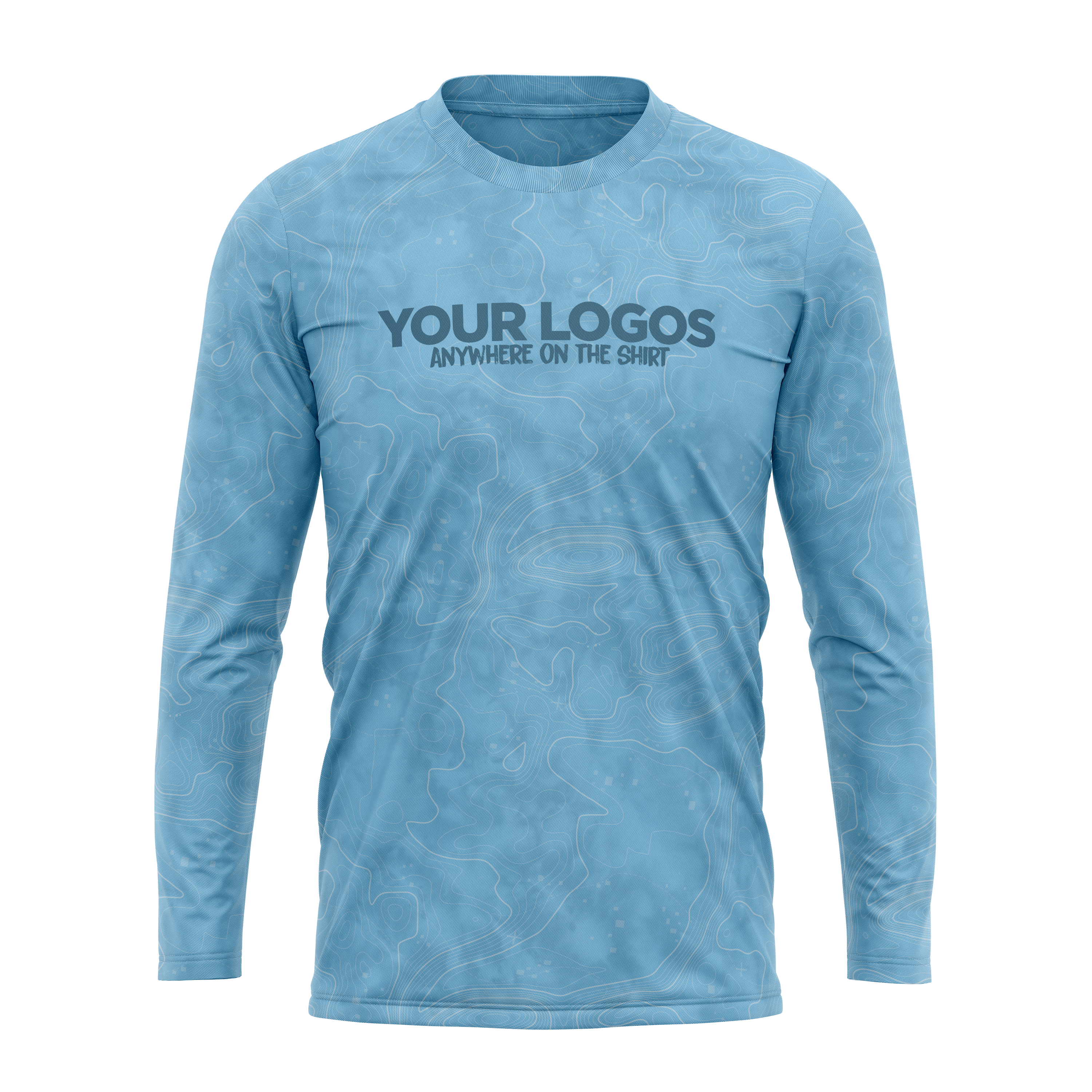 Men's Long Sleeve UV Shirt + Add Your Logo