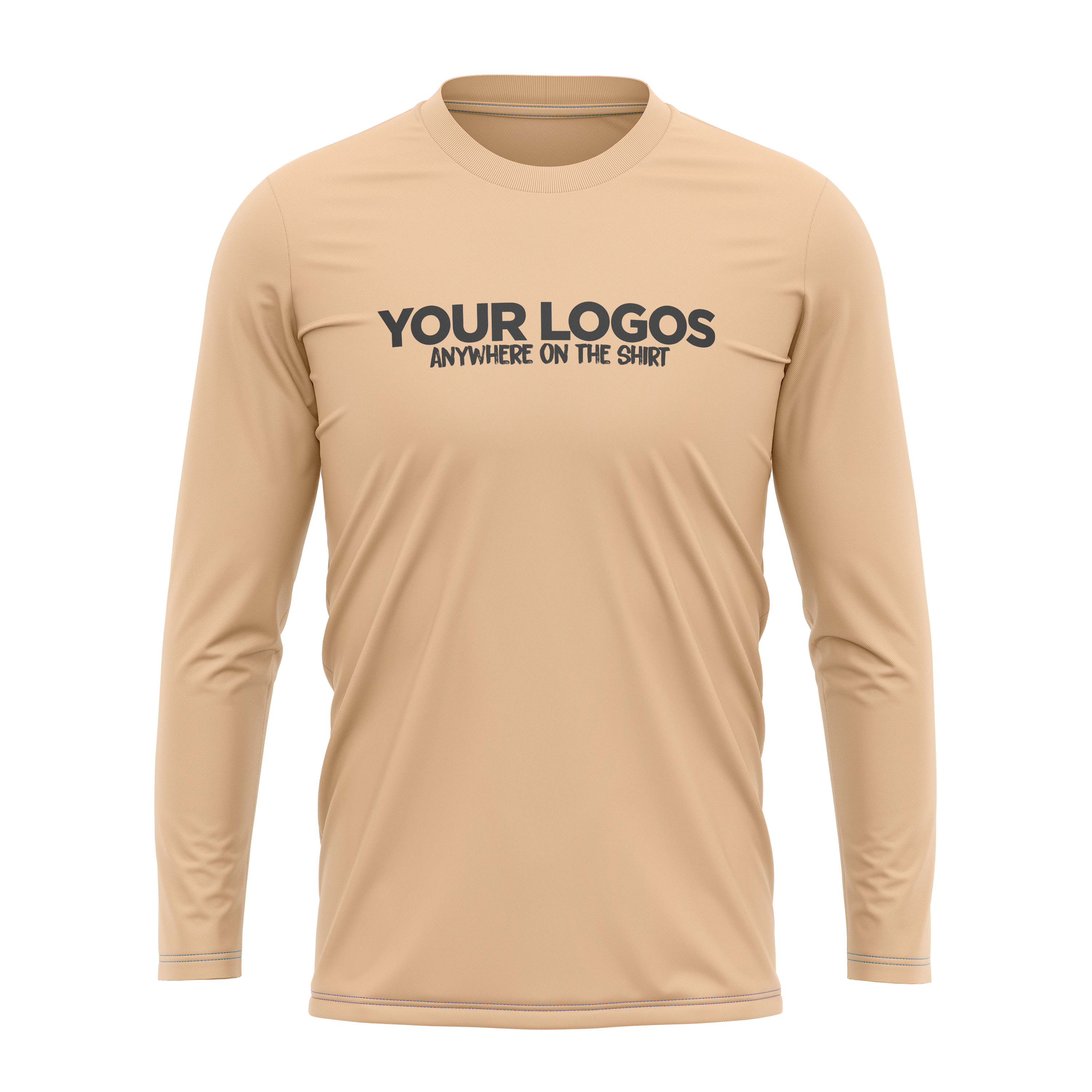 Men's Long Sleeve UV Shirt + Add Your Logo
