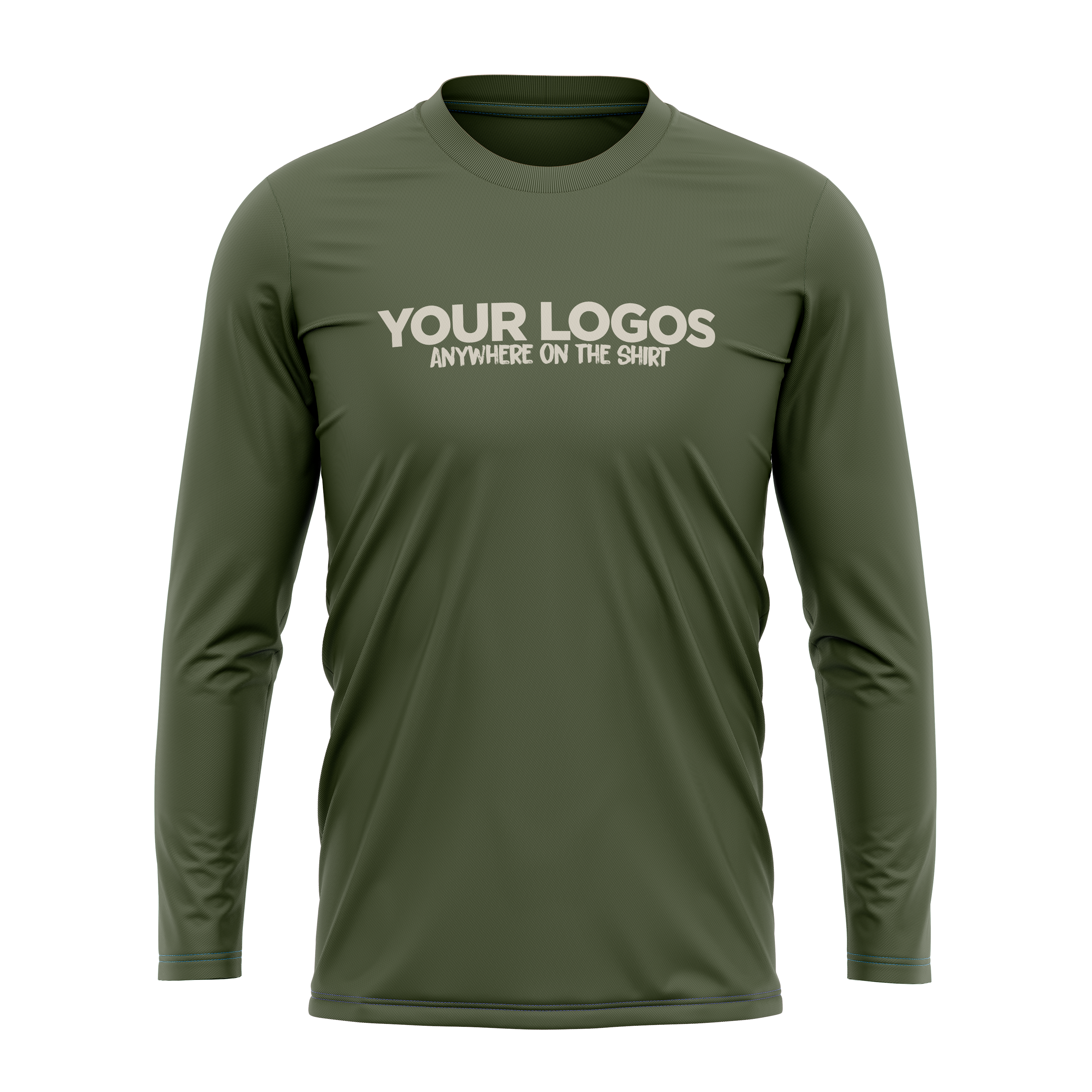 Men's Long Sleeve UV Shirt + Add Your Logo