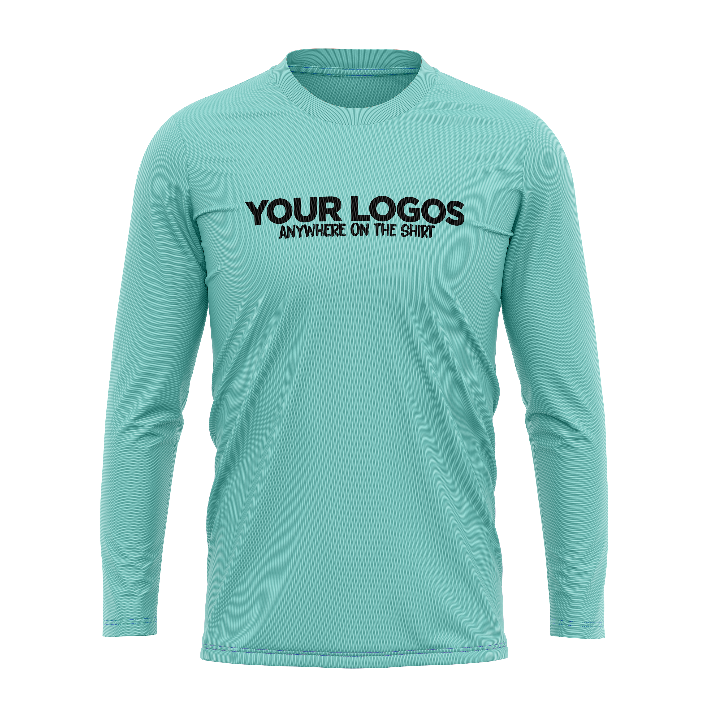 Men's Long Sleeve UV Shirt + Add Your Logo