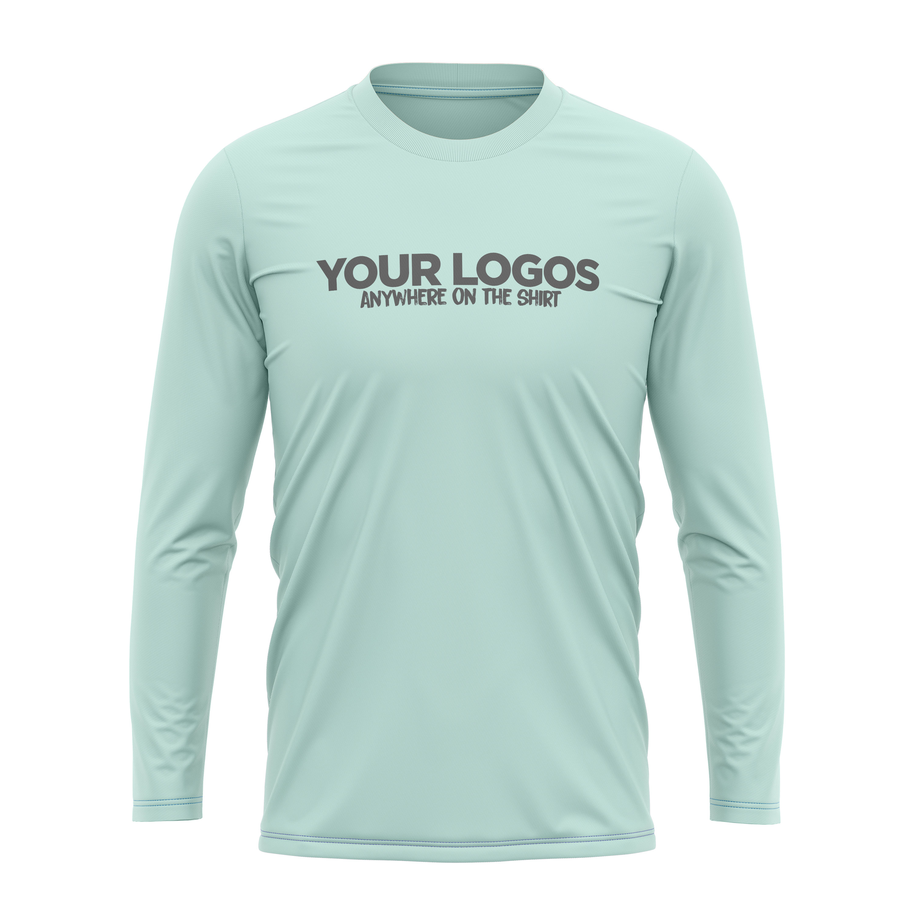 Men's Long Sleeve UV Shirt + Add Your Logo