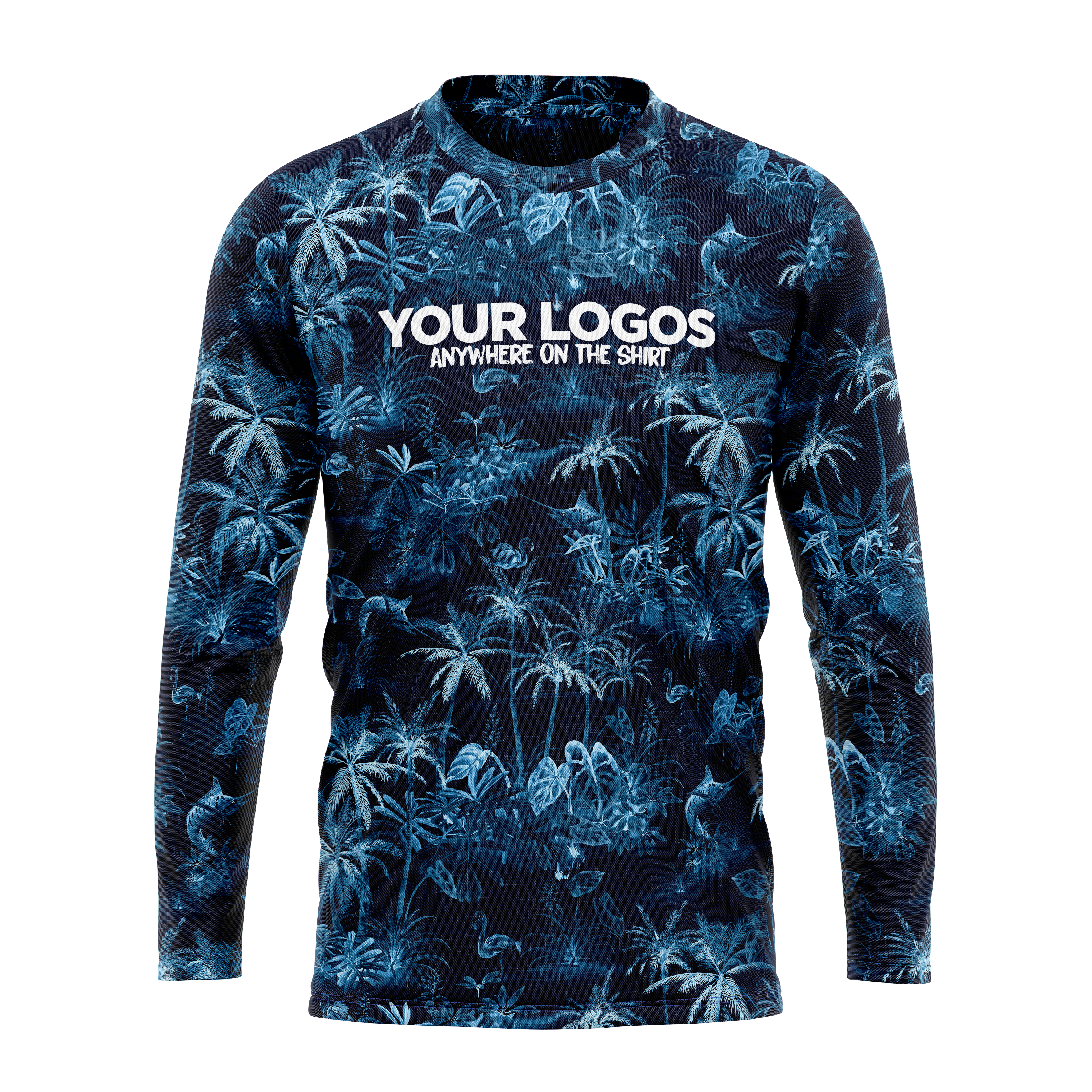 Men's Long Sleeve UV Shirt + Add Your Logo