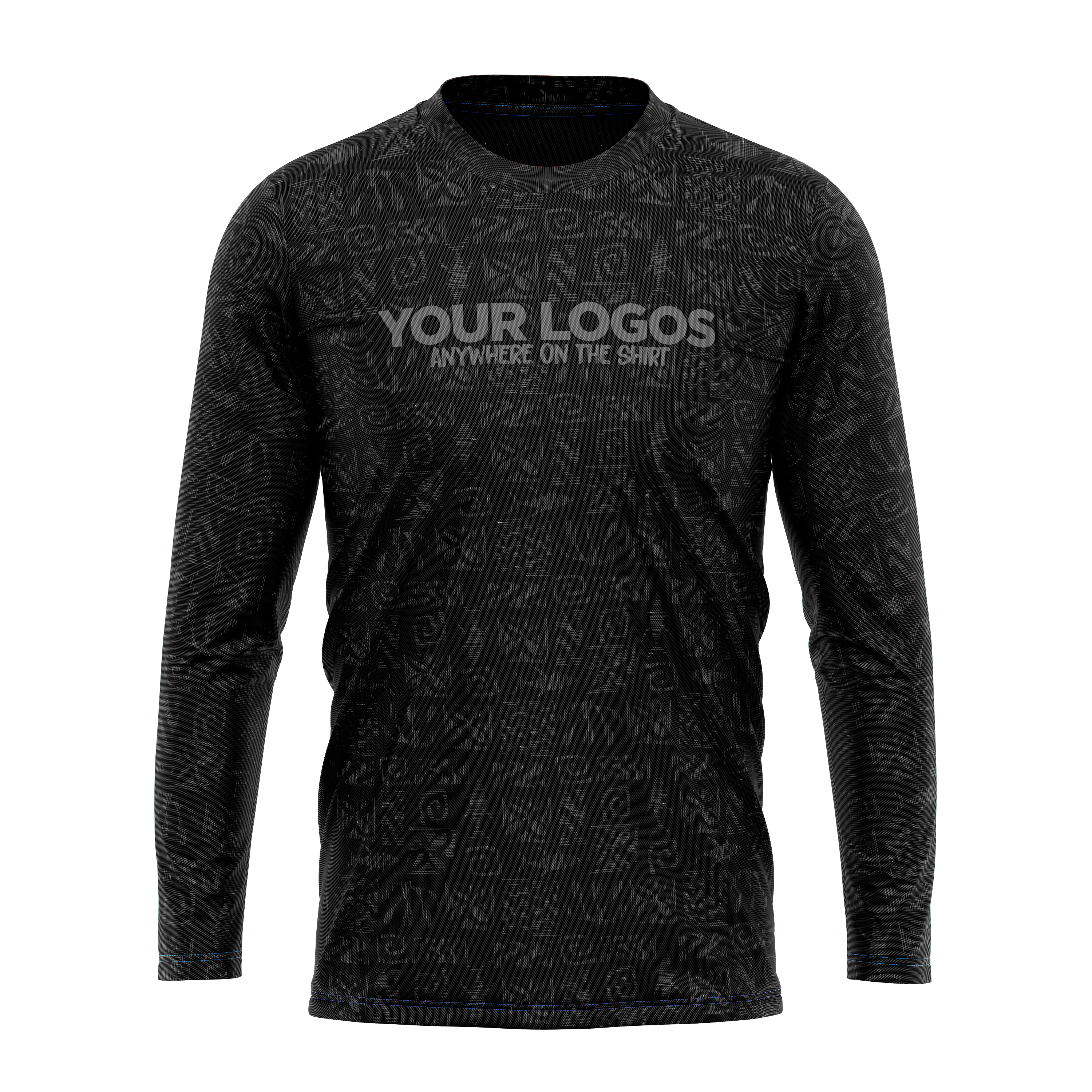 Men's Long Sleeve UV Shirt + Add Your Logo