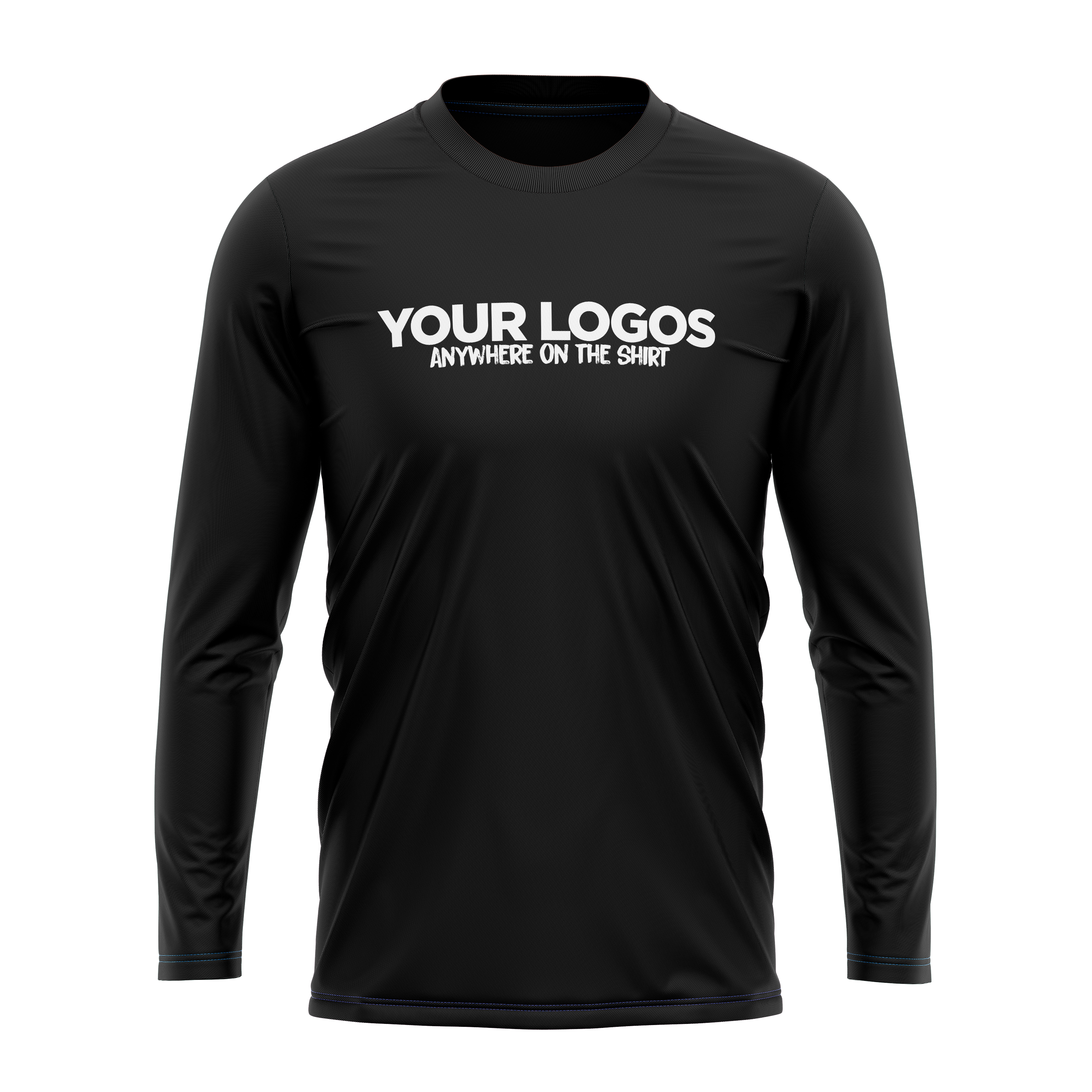 Men's Long Sleeve UV Shirt + Add Your Logo
