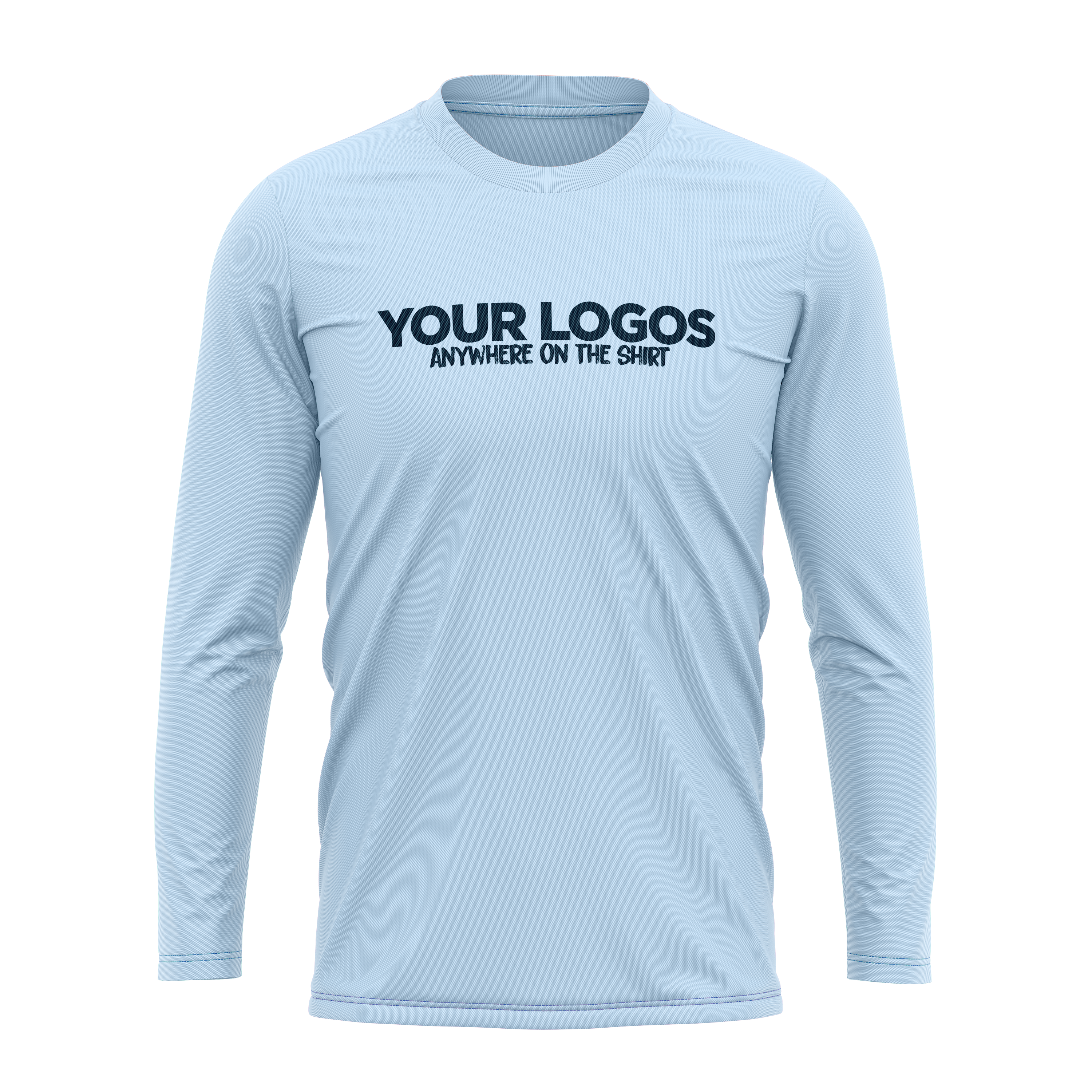 Men's Long Sleeve UV Shirt + Add Your Logo