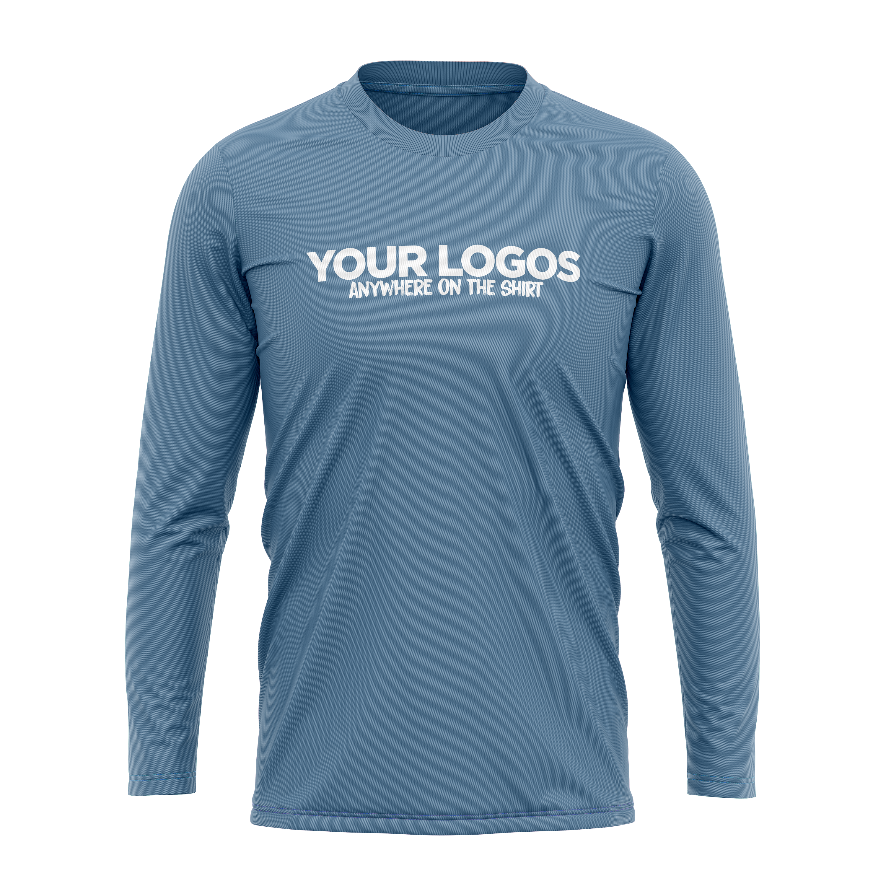 Men's Long Sleeve UV Shirt + Add Your Logo