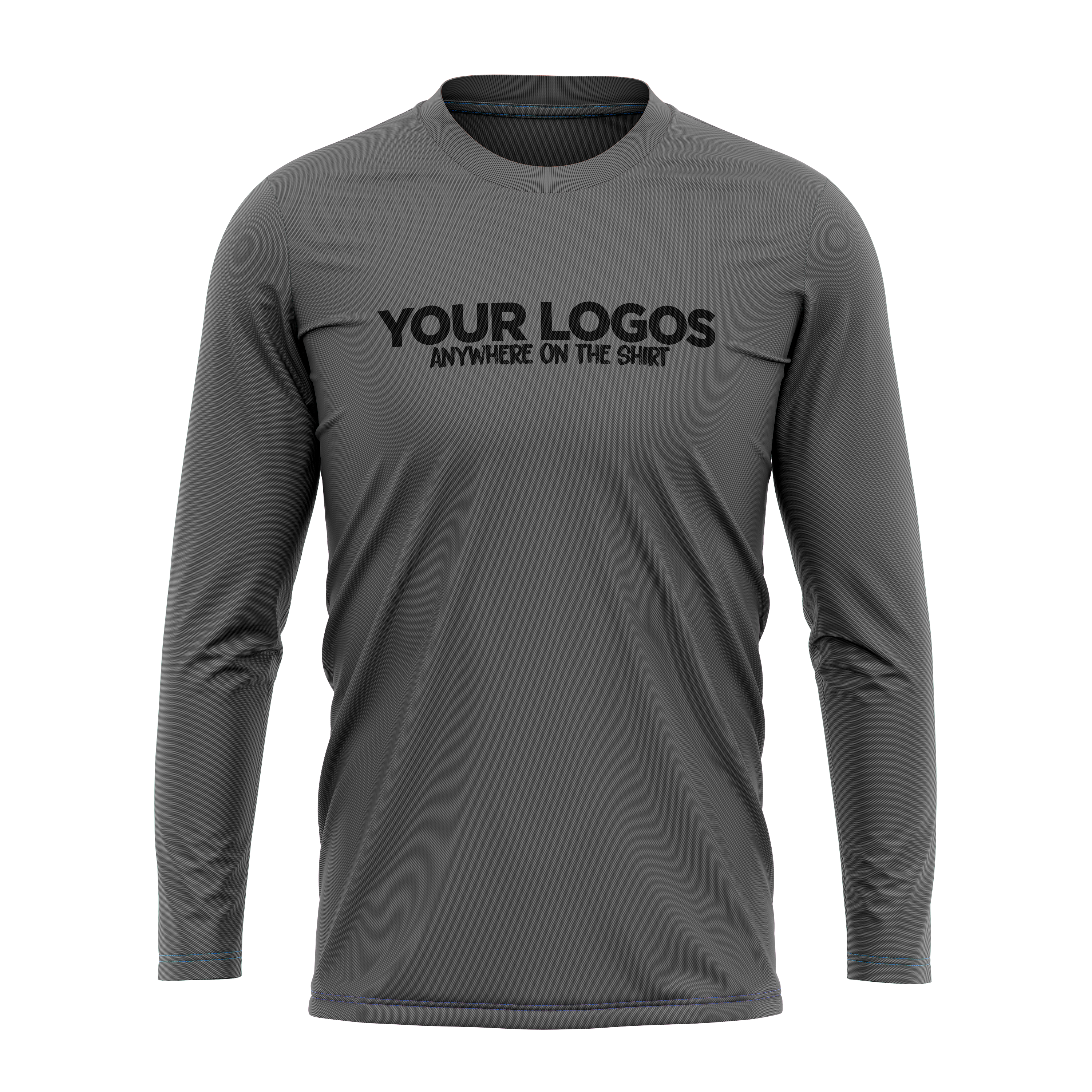 Men's Long Sleeve UV Shirt + Add Your Logo