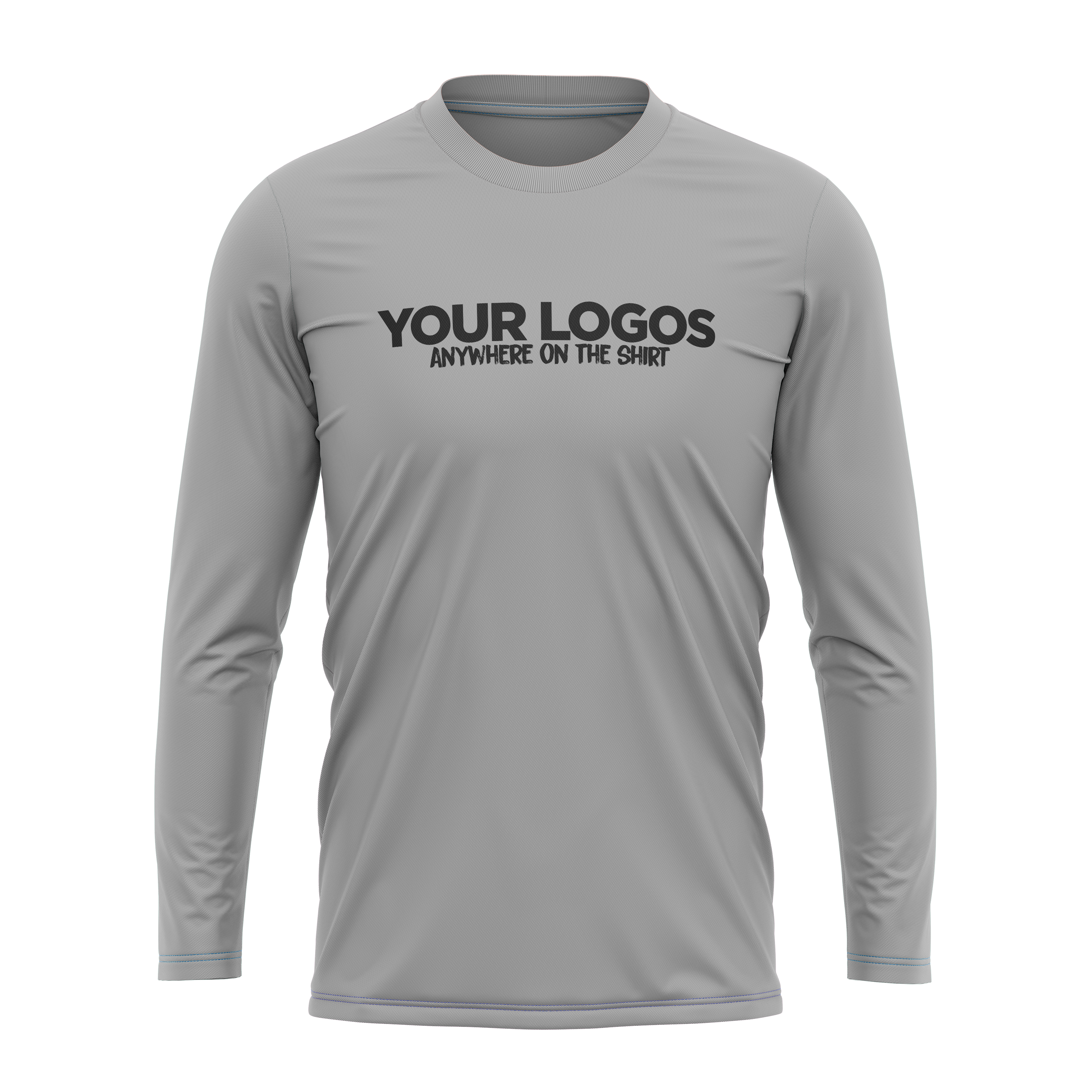 Men's Long Sleeve UV Shirt + Add Your Logo