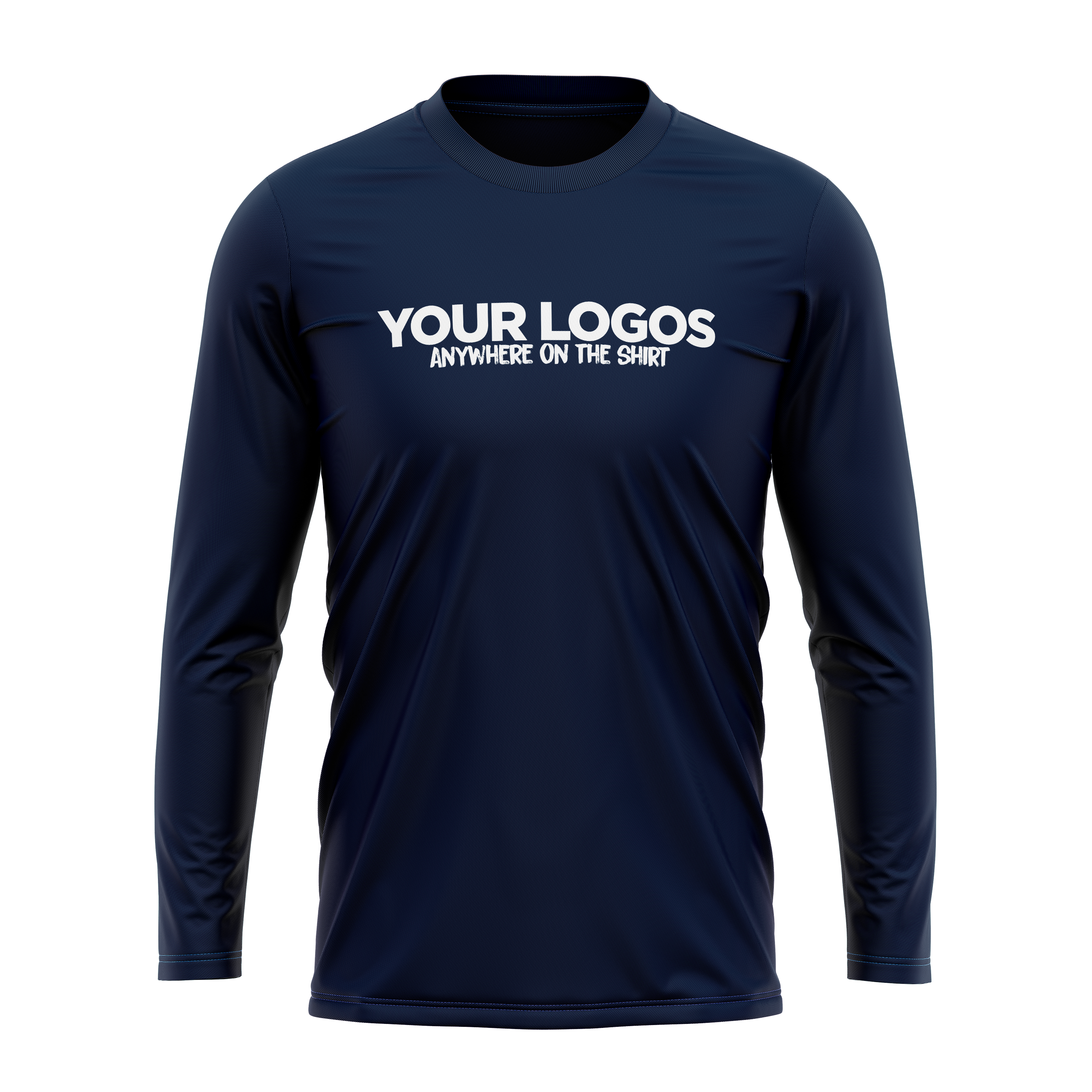 Men's Long Sleeve UV Shirt + Add Your Logo