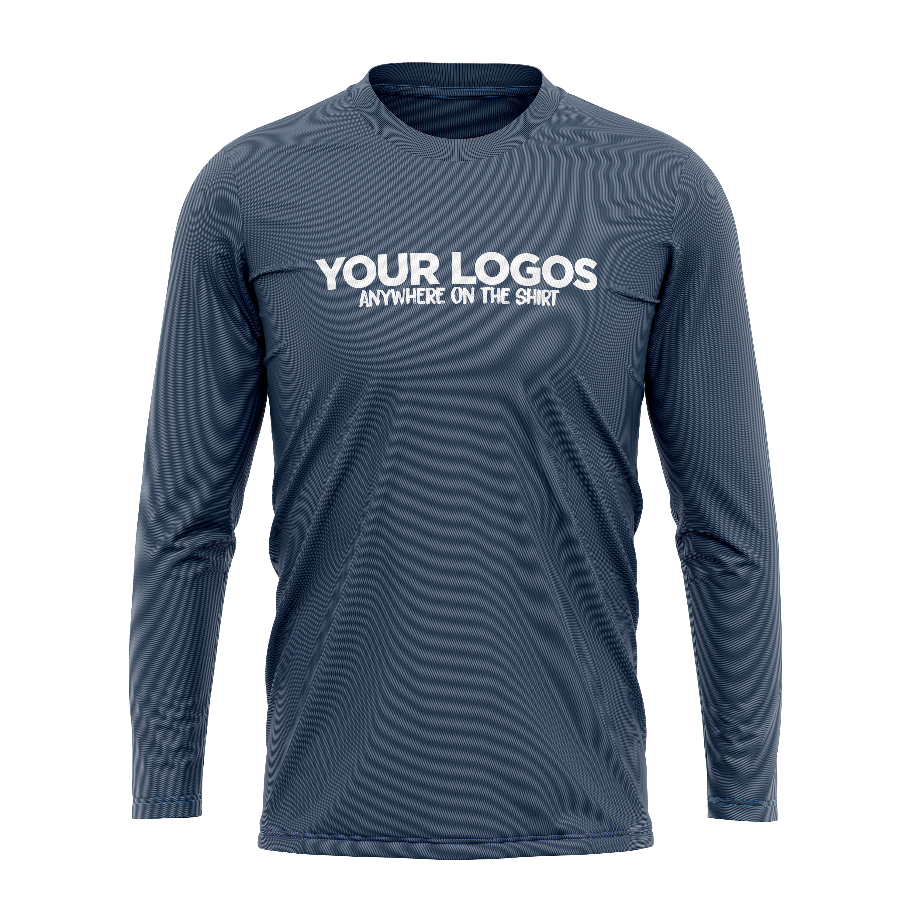 Men's Long Sleeve UV Shirt + Add Your Logo