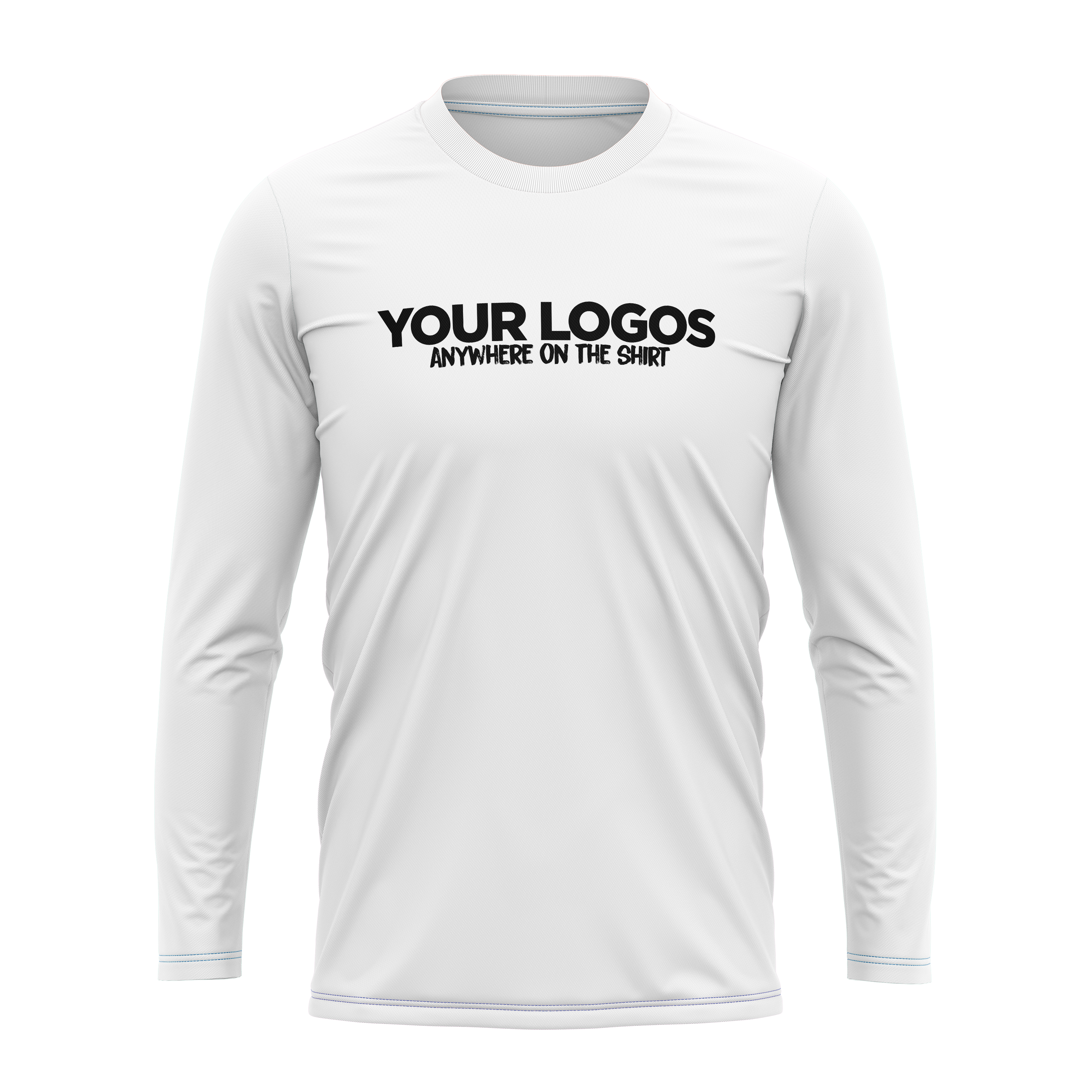 Men's Long Sleeve UV Shirt + Add Your Logo