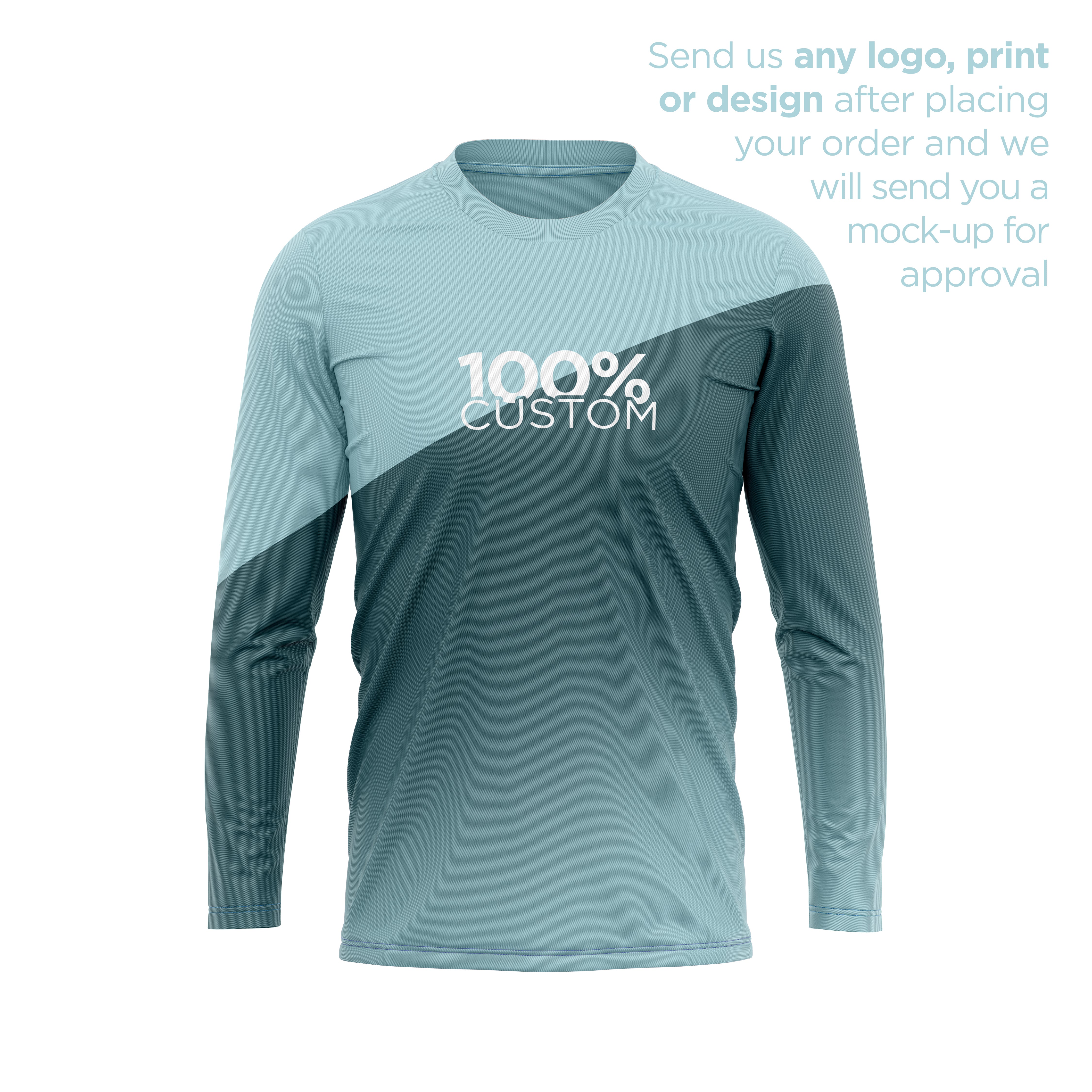 Men's Long Sleeve UV Shirt - 100% Custom