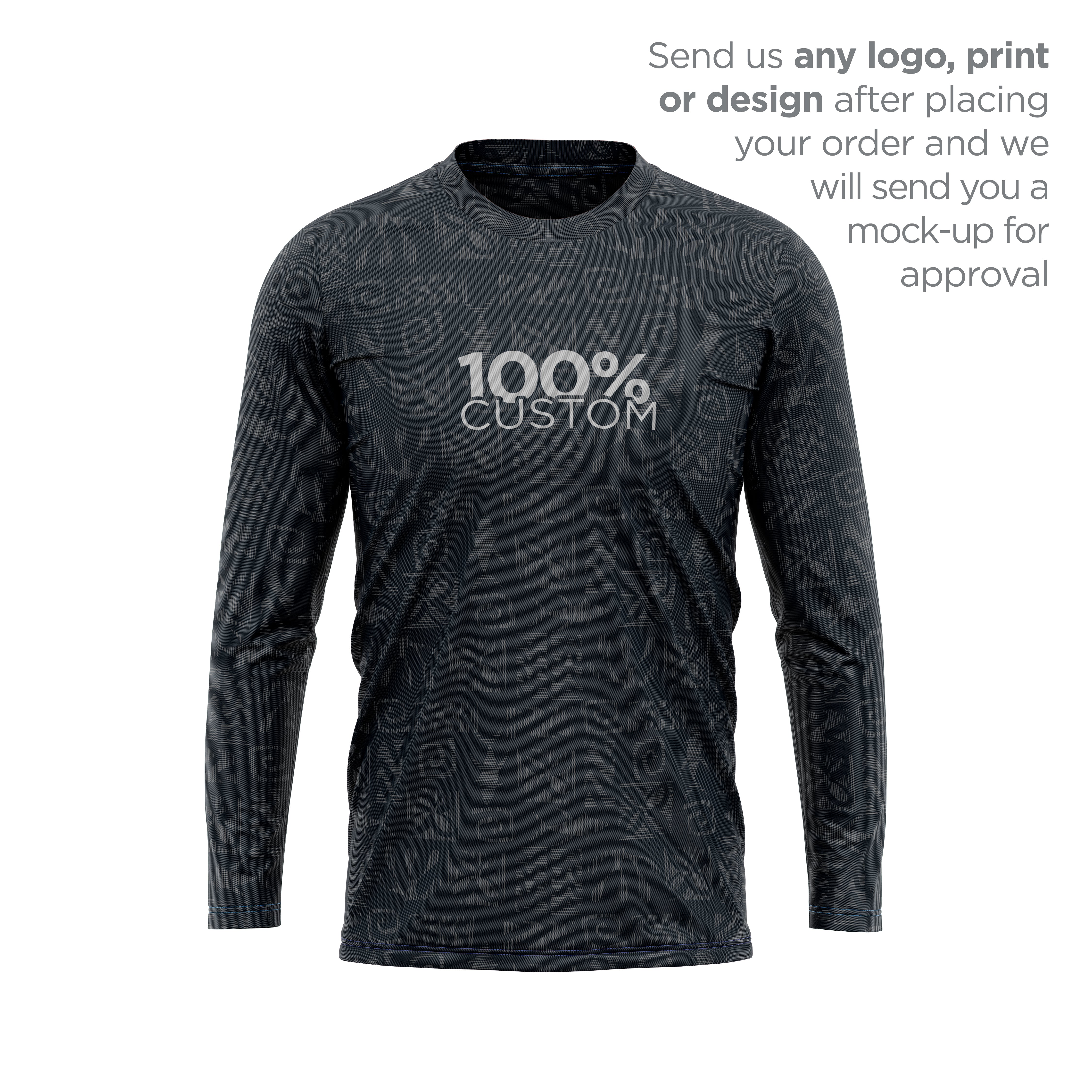 Men's Long Sleeve UV Shirt - 100% Custom