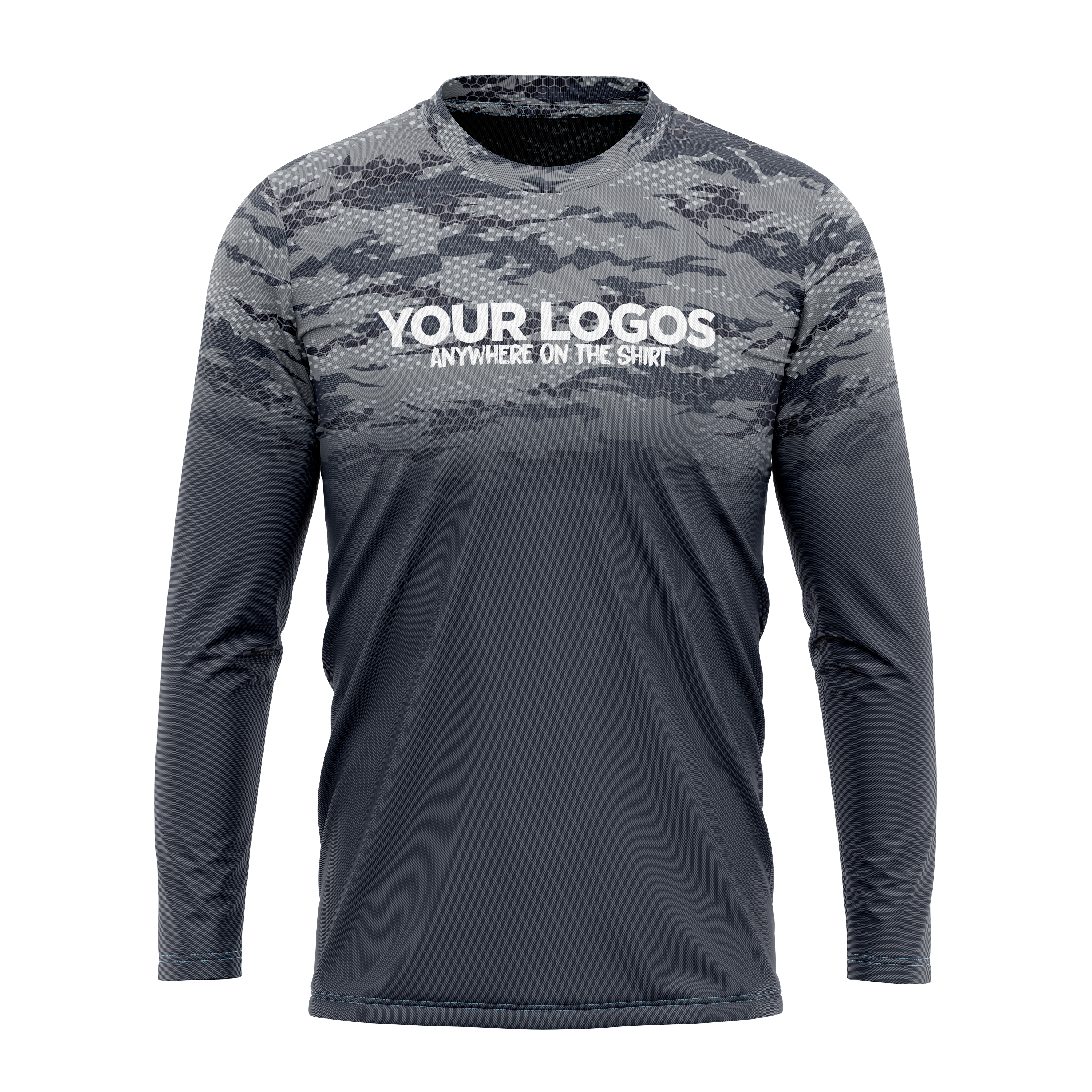 Men's Long Sleeve UV Shirt + Add Your Logo