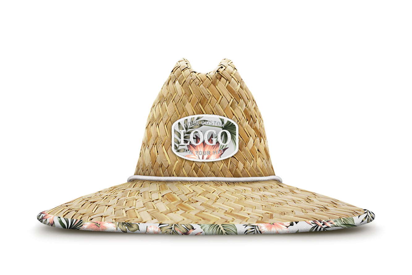 Small Fit Custom Straw Hat- Add Your Branding