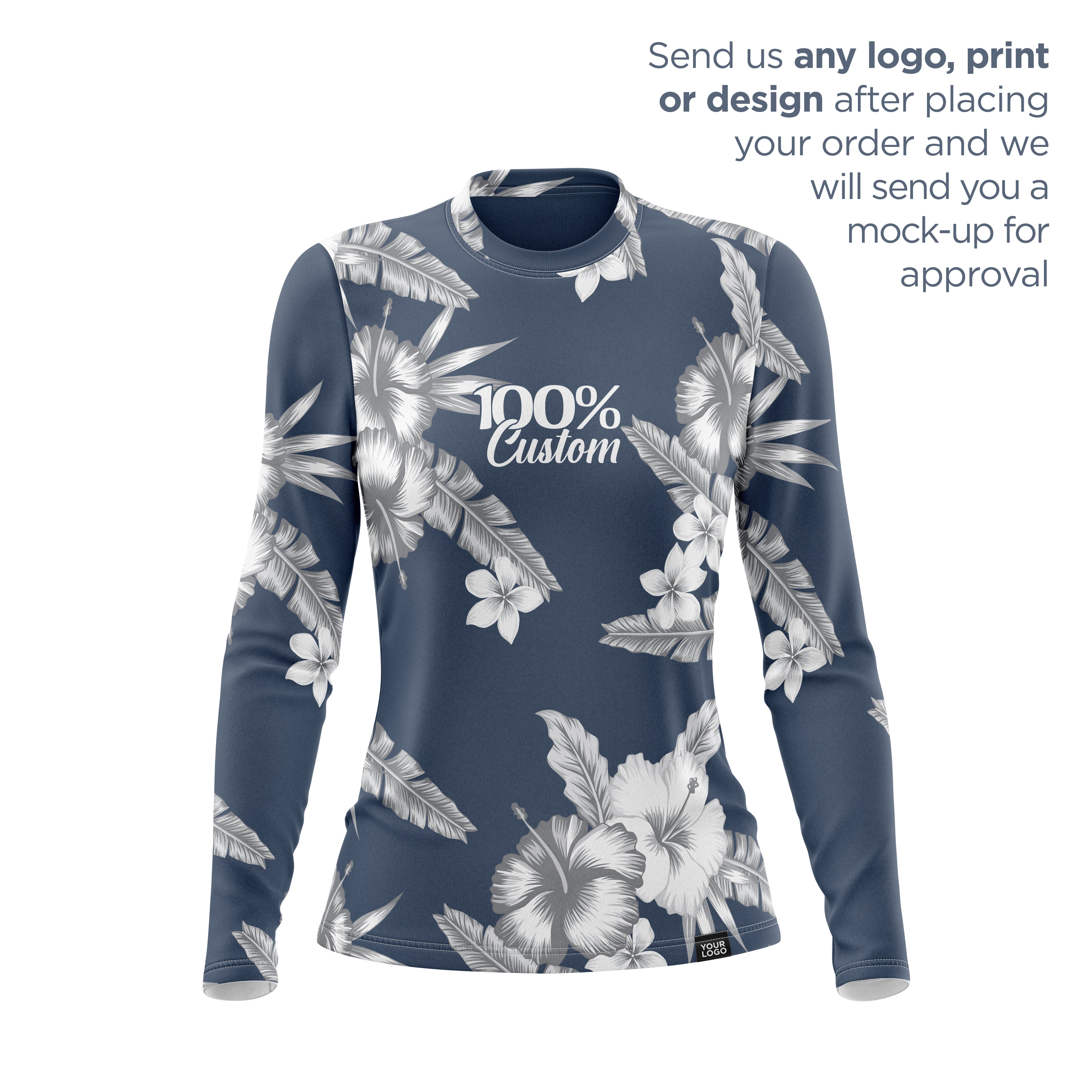 Women's Long Sleeve UV Shirt - 100% Custom